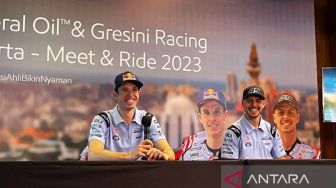 Pebalap Gresini Racing Fabio Di Giananntonio Terkesan Lihat Banyak Pengendara Motor di Jakarta