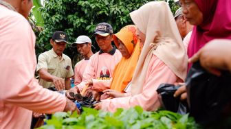 Gandeng Kelompok Tani, Mak Ganjar Jatim Beri Edukasi soal Pertanian Organik kepada Petani di Nganjuk