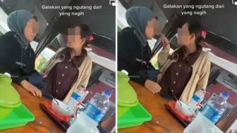 Kocak! Emak-Emak Ditagih Utang Malah Ngamuk, Warganet: Yang Ngutang Lebih Galak