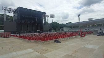 Mengintip Persiapan Venue Jelang Konser Westlife Hari Ini