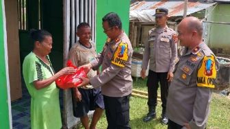 Polres Gorontalo Utara Santuni Warga Kurang Mampu