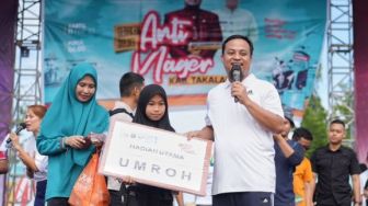 Pelajar SMP Dapat Hadiah Umrah di Jalan Sehat Sulsel Anti Mager: Untuk Ibu Saya