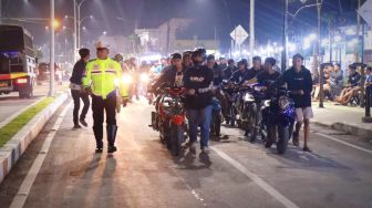 60 Motor Berknalpot Brong Diamankan Polisi