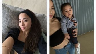 Nikita Willy Tampil Seksi Gendong Baby Izz, Warganet: Kayak Anak SMA Lagi