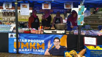 Dongkrak Omzet Penjualan Pelaku UMKM, Relawan Sahabat Sandi Uno Menggelar Bazar Produk