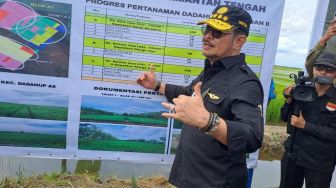 Mentan Pastikan Program Food Estate di Kalimantan Tengah Berjalan Baik