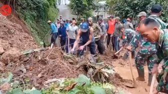 Jalur Penghubung Antar Desa Putus Gegara Tanah Longsor