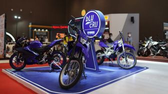 Hadir di IIMS 2023, Booth Yamaha Indonesia Ajak Pengunjung Test Ride Sepeda Motor Listrik
