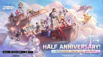 Rayakan Half Year Anniversary Bersama 6 Maid Cantik Berkostum Karakter Tower of Fantasy