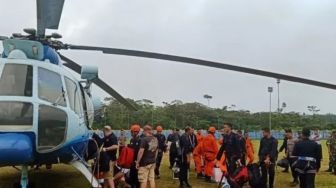 Terkendala Angin hingga Petir, Proses Evakuasi Rombongan Helikopter Kapolda Jambi Dilanjutkan Besok Pagi