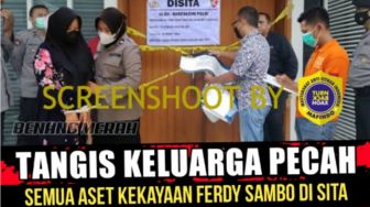 CEK FAKTA: Tangis Keluarga Pecah Semua Harta Kekayaan Ferdy Sambo Disita Aparat, Benarkah?