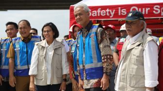 Gubernur Jateng Tinjau Progres Pembangunan Jalan Tol Solo-Yogyakarta Seksi 1