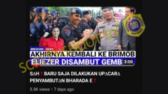 CEK FAKTA: Bharada E Akhirnya Kembali ke Brimob dan Disambut Upacara, Benarkah?