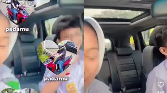 Viral Anak SMP Nyetir Mobil Bareng Pacar, Warganet Curiga Anak Pejabat Juga: Bapaknya Orang Pajak Bukan Nih?