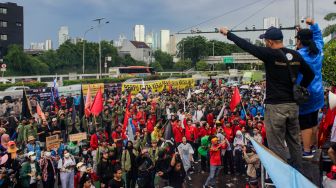 2.590 Personel Gabungan Bakal Kawal Demo Besar di DPR, Massa Tolak Pilpres Curang hingga Tuntut Jokowi Turun