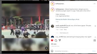 Tak Terima Ditegur Guru, Siswa Ngamuk Bawa Sajam, Videonya Viral di Instagram