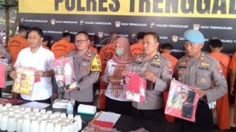 Dua Bulan, Polres Trenggalek Ungkap Belasan Kasus Narkoba