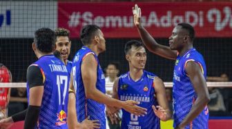 Hasil Proliga 2023: Tekuk BIN Samator, Bhayangkara Presisi Petik Kemenangan Perdana di Final Four