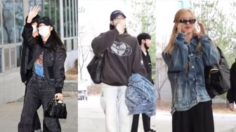 Terbang ke Indonesia, Intip Outfit Berharga Fantastis Masing-masing Member BLACKPINK di Bandara