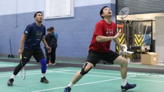 All England 2023: Latihan Perdana, Timnas Bulu Tangkis Indonesia Adaptasi Lapangan dan Pemulihan Fisik