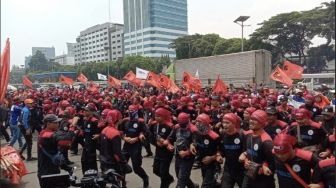 Gelar Aksi Unjuk Rasa di DPR, Partai Buruh Tolak Keras RUU Kesehatan