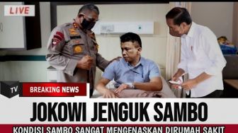 CEK FAKTA: Jokowi Jenguk Ferdy Sambo yang Sangat Mengenaskan di Rumah Sakit, Benarkah?