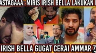 CEK FAKTA: Irish Bella Gugat Cerai Ammar Zoni di Depan Ayahnya, Benarkah?