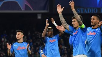 Hasil Napoli vs Frankfurt: Lumat Tamunya 3-0, Partenopei ke Perempat Final Liga Champions
