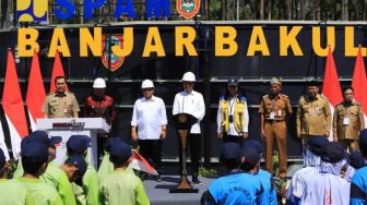 Penyediaan Air Minum bagi Masyarakat, Presiden Jokowi Resmikan SPAM Regional Banjarbakula di Banjarbaru