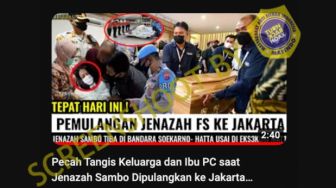 CEK FAKTA: Jenazah Ferdy Sambo Dipulangkan ke Jakarta Usai Dieksekusi Mati, Benarkah?