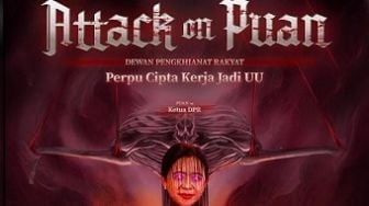 Pengkhianat Rakyat, BEM KM Universitas Andalas Pasang Wajah Puan Maharani di Kepala Monster!