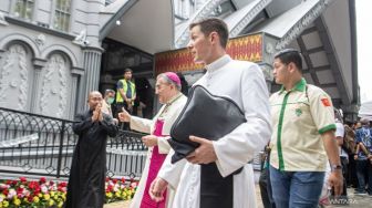 Turut Disaksikan Ulama di Palembang, Dubes Vatikan Resmikan Gereja Katedral ST Maria