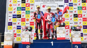 Pembalap Astra Honda Persembahkan Podium Teratas untuk Indonesia di ARRC 2023 Thailand