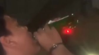 Viral Sopir Pajero Diduga Teler Pecahkan Botol Miras usai Diteguk di Lampu Merah, Pelakunya Kini Diburu Polisi
