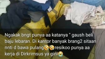 Viral Baju Bekas Impor Sitaan Mau Dibawa Pulang Untuk Baju Lebaran, Warganet: Sama Aja Kayak Maling