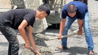Ruko Dilempar Palu, Bambang Ngaku Tak Ada Niatan Politik Perbaiki Jalan Rusak Pekanbaru