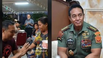 Begini Reaksi Salting Ida Dayak saat Bertemu Andika Perkasa, Colek-Colek Terus