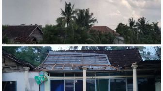 Angin Puting Beliung Hantam 13 Rumah di Cermee Bondowoso