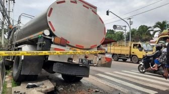 Kecelakaan Tragis Truk Tangki Depan Kantor Kecamatan Balaraja Tangerang, 3 Orang Tewas