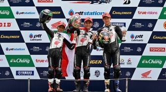 Decksa Almer Alfarezel, Rider Muda Binaan Astra Honda Jadi Juara Balap Talent Cup di Thailand