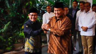 Prabowo Gelar Rapat Tertutup dengan Cak Imin