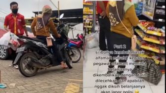 Viral ibu-ibu Ogah Bayar Saat Belanja di Alfamart, Alasannya Kan Sudah Membayar Pajak!