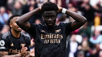 Gagal Eksekusi Penalti Lawan West Ham, Bukayo Saka Alami Perlakuan Rasial