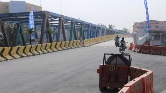 Jelang Lebaran, Jembatan Cisadane Kota Tangerang Bisa Dilintasi