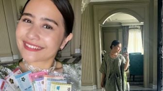 Prilly Latuconsina Ikut Tren Busana Hijau Sage di Lebaran Hari Ketiga, Ternyata Segini Harganya