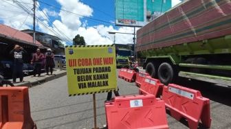 Jalur Satu Arah Padang-Bukittinggi Berakhir, Pengendara Tetap Diminta Waspada