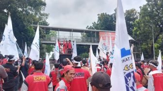 LIVE: Aksi May Day 2023 di Patung Kuda