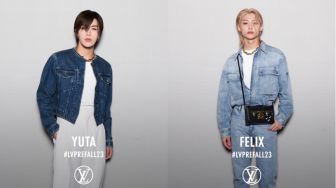 Hadiri Fashion Show LV, Interaksi Felix Stray Kids dan Yuta NCT 127 Jadi Sorotan