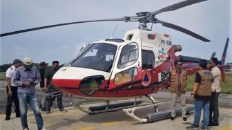 Bantuan Helikopter BNPB Tiba di Riau untuk Deteksi Dini Karhutla