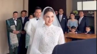 Menikah Hari Ini, Jessica Mila dan Yakub Hasibuan Tampil Serba Putih